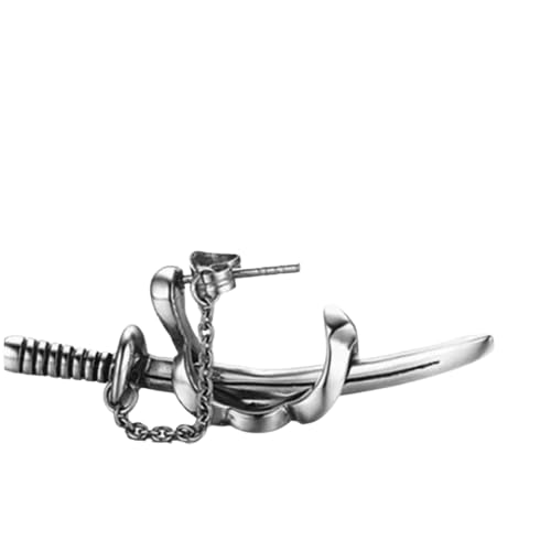 SAMURAI - Titanium Steel Stud Earrings for Men & Boys (2 Pcs)