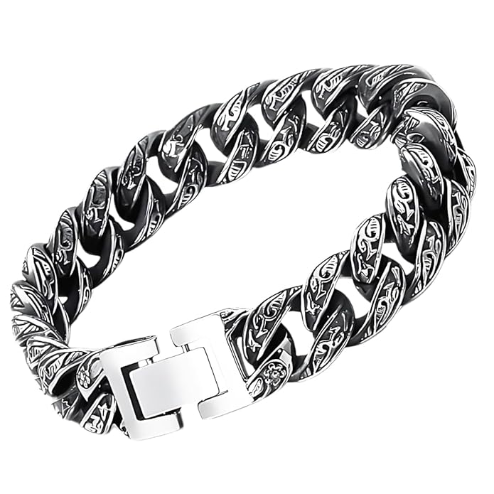 TITAN - 13mm Pure Titanium Steel Bracelet for Men & Boy (8inch)
