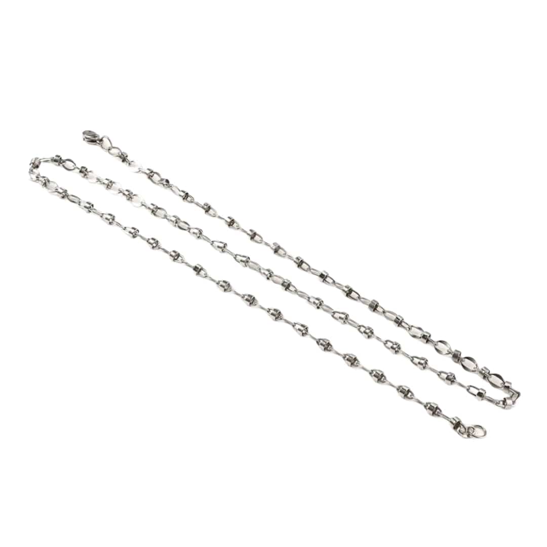 THE MEN THING Chain 4.5mm VALTRIC - 6.5mm Chain Pure Stainless Steel 23inch for Men & Boys