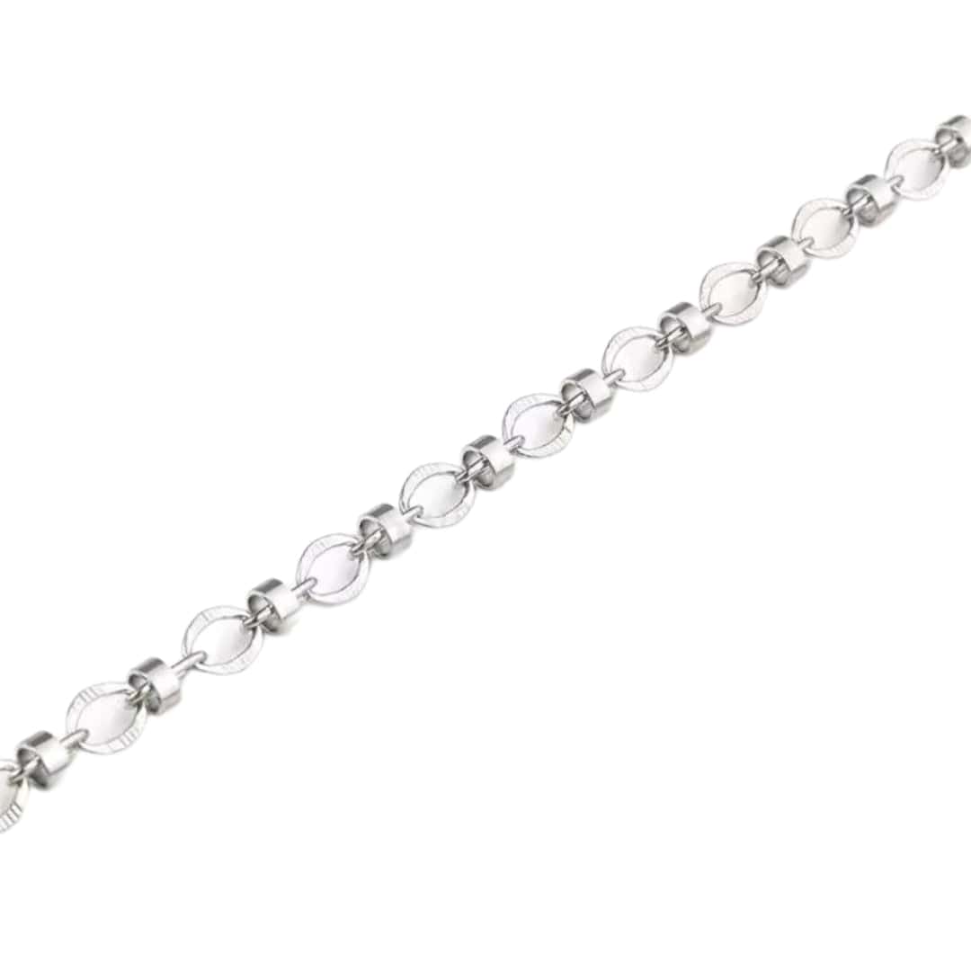 THE MEN THING Chain ALPHA LINK - 4.5mm Chain Pure Stainless Steel 23inch for Men & Boys