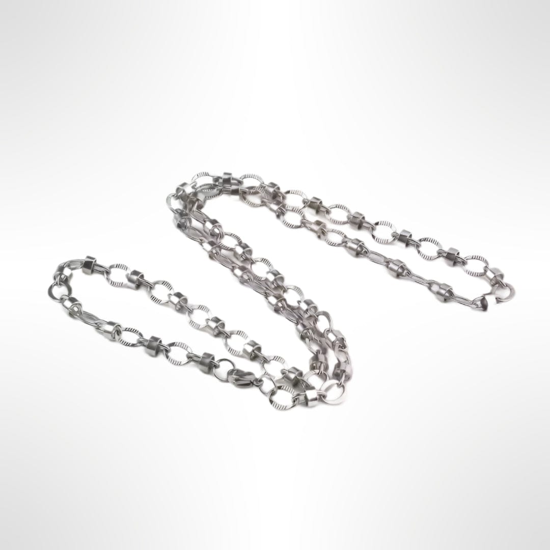 THE MEN THING Chain ALPHA LINK - 4.5mm Chain Pure Stainless Steel 23inch for Men & Boys