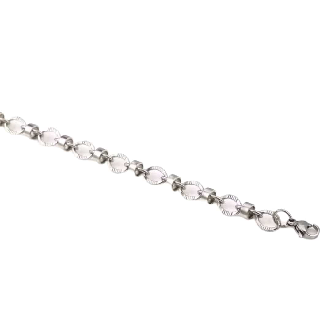 THE MEN THING Chain ALPHA LINK - 4.5mm Chain Pure Stainless Steel 23inch for Men & Boys