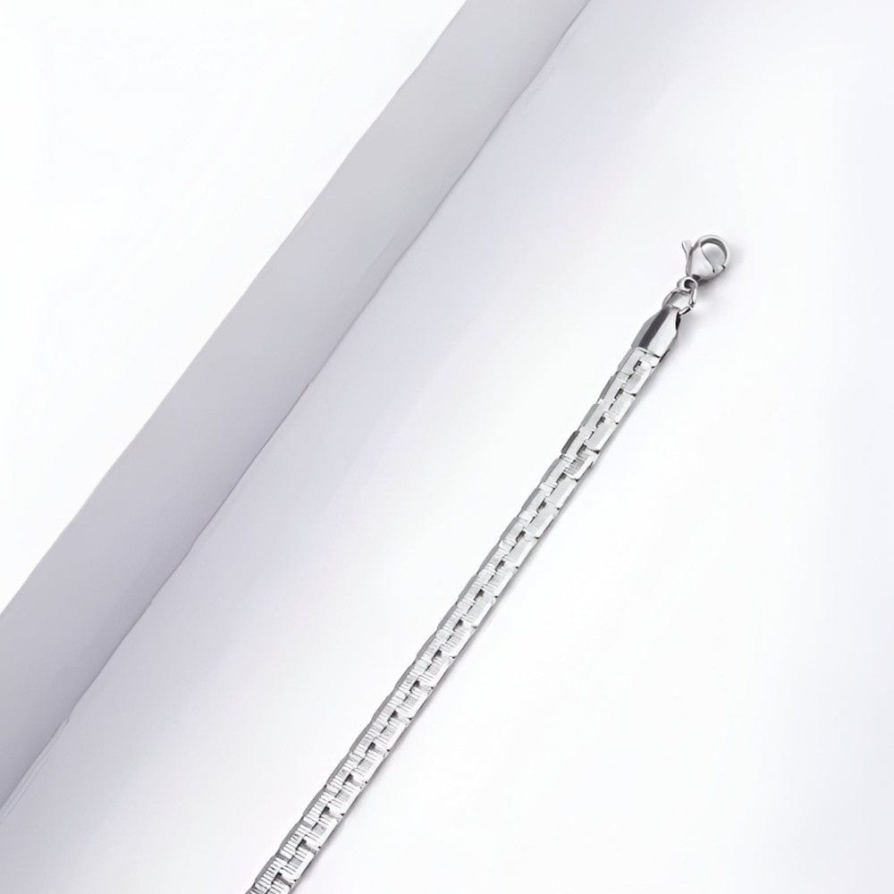 THE MEN THING Chain ARGENTO - 5mm Chain Pure Stainless Steel 21inch for Men & Boys