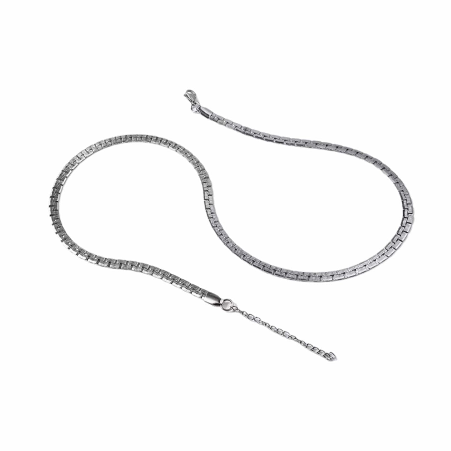 THE MEN THING Chain ARGENTO - 5mm Chain Pure Stainless Steel 21inch for Men & Boys