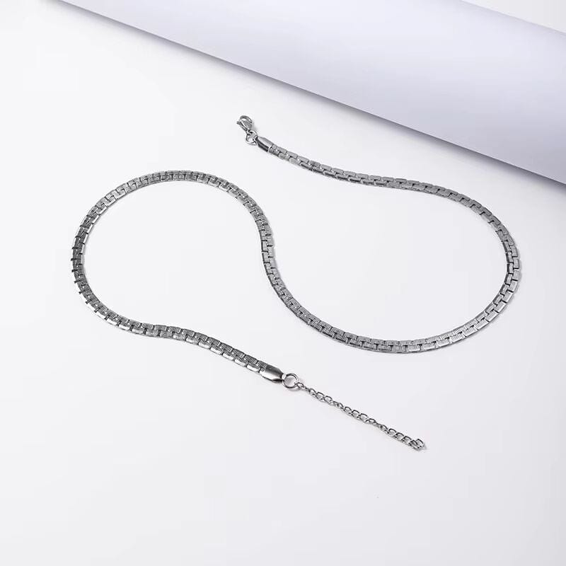 THE MEN THING Chain ARGENTO - 5mm Chain Pure Stainless Steel 21inch for Men & Boys