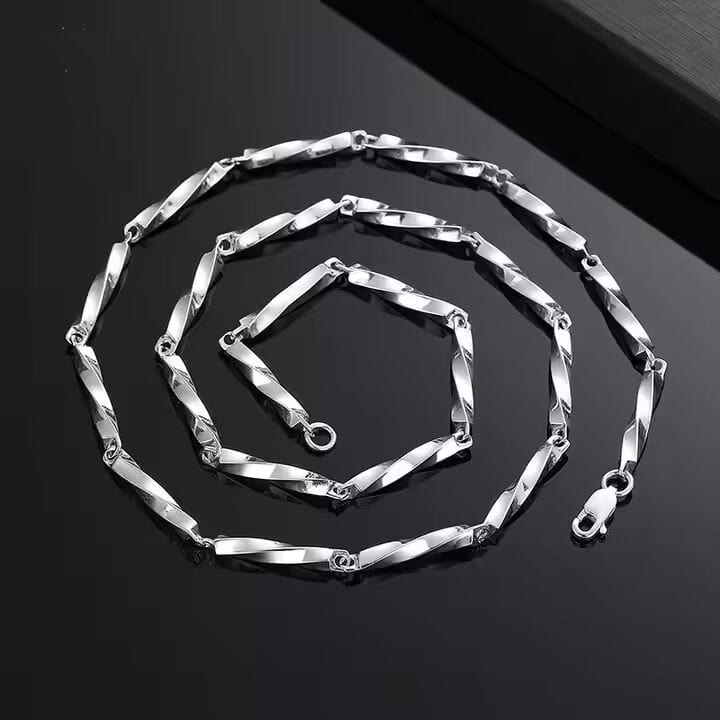 THE MEN THING Chain CELESTIAL LINKS - 4mm Chain Pure Stainless Steel 23inch for Men & Boys
