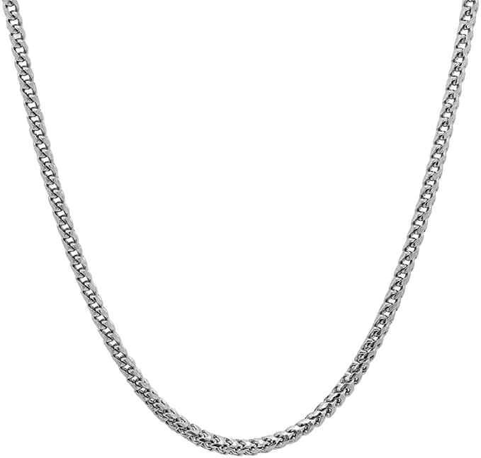 THE MEN THING Chain CUBAN CURB LINK CHAIN - 6mm Pure Stainless Steel Chain - 21inch for Men & Boys