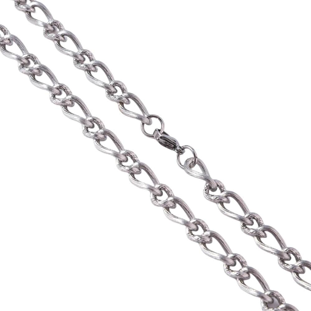 THE MEN THING Chain CZAR CURVE - 8mm Chain Pure Stainless Steel 23inch for Men & Boys
