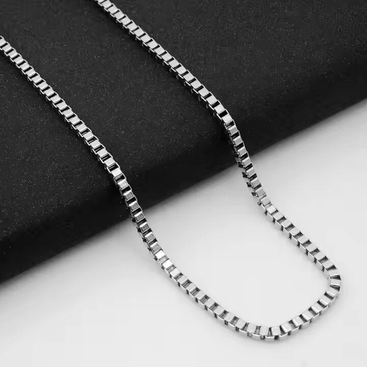 THE MEN THING Chain FROSTBITE - 3mm Chain Pure Stainless Steel 23inch for Men & Boys