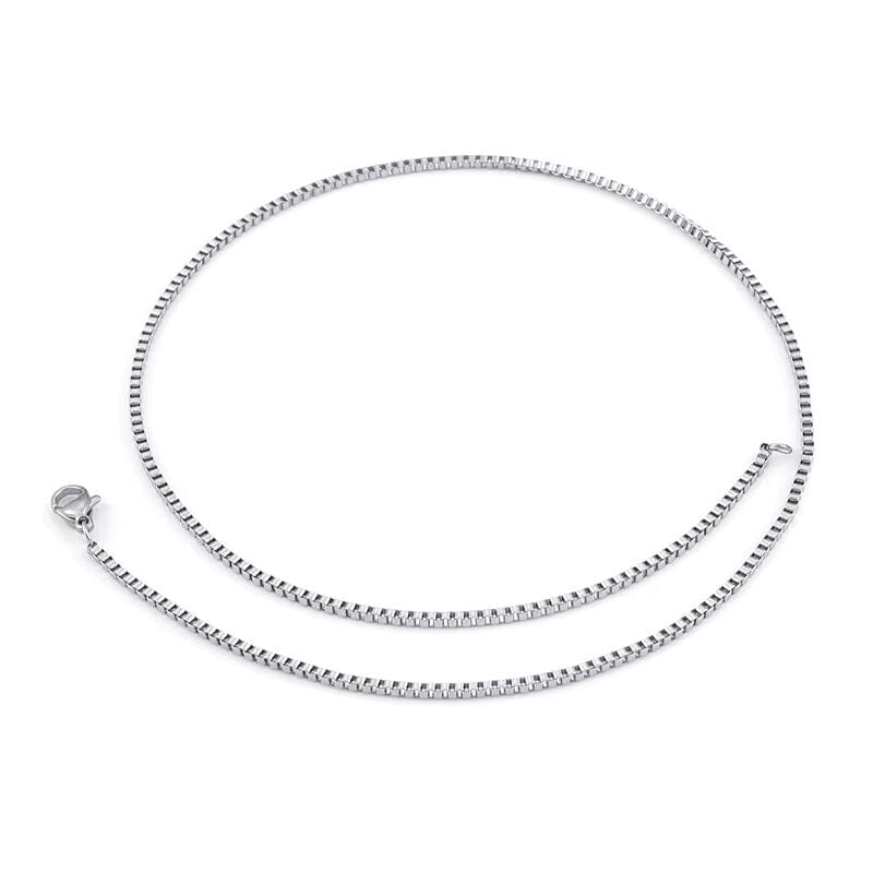 THE MEN THING Chain FROSTBITE - 3mm Chain Pure Stainless Steel 23inch for Men & Boys
