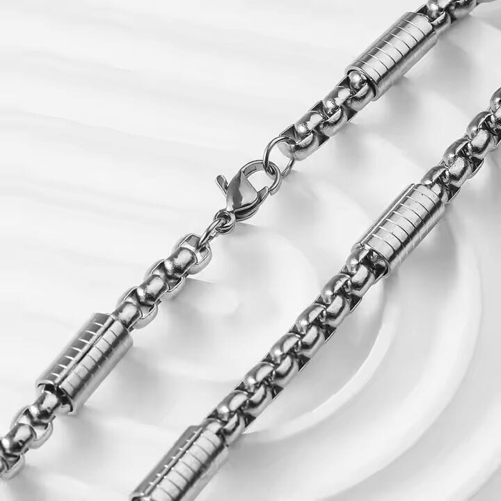THE MEN THING Chain GRAVX - 5mm Chain Pure Stainless Steel 23inch for Men & Boys