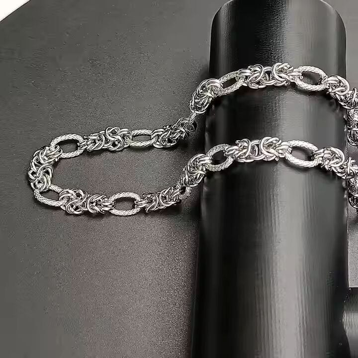 THE MEN THING Chain GRIDON - 9mm Chain Pure Stainless Steel 23inch for Men & Boys
