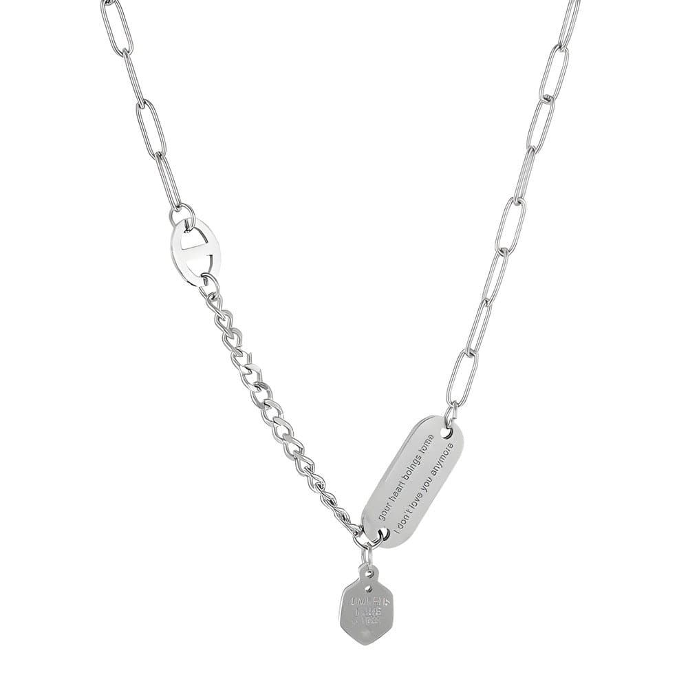 THE MEN THING Chain HEXMARK - 24inch Pure Stainless Steel European trending Style Chain for Men & Boy