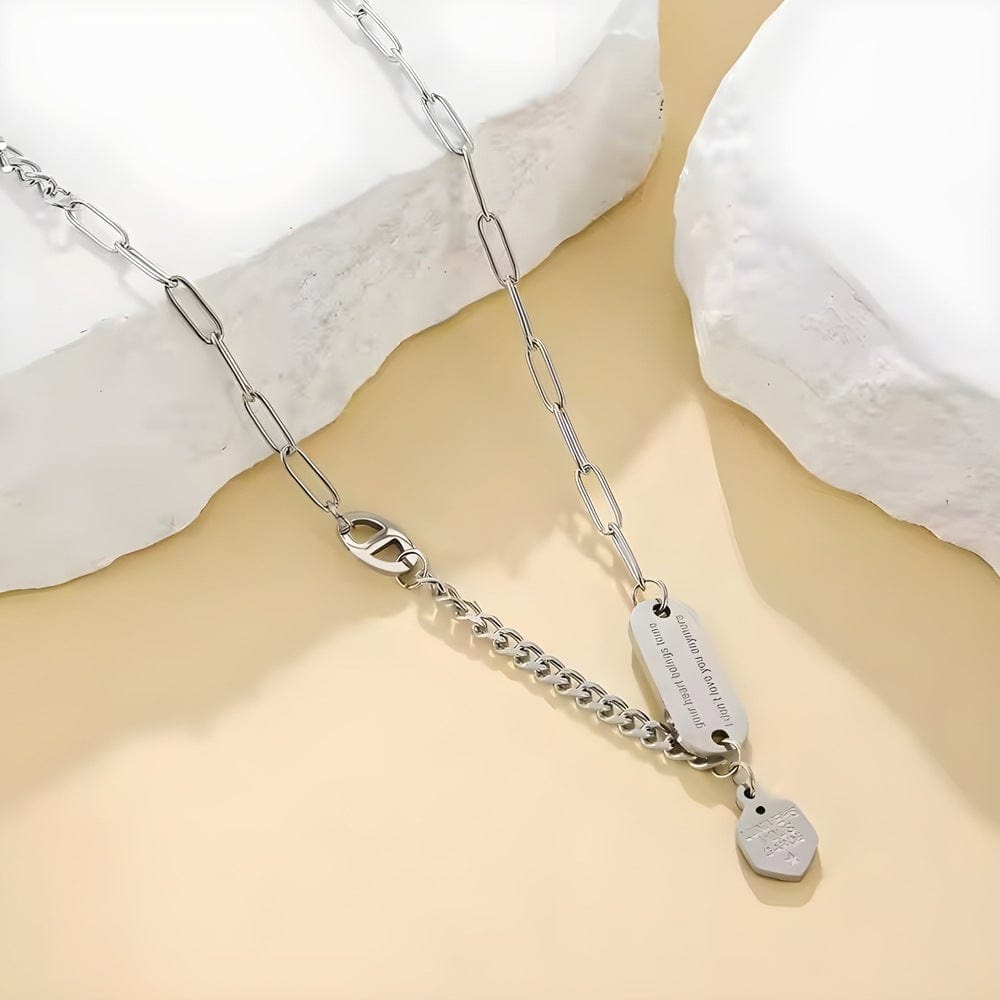 THE MEN THING Chain HEXMARK - 24inch Pure Stainless Steel European trending Style Chain for Men & Boy
