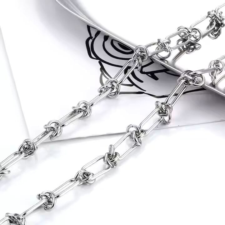 THE MEN THING Chain LINEO - 7mm Chain Pure Stainless Steel 23inch for Men & Boys