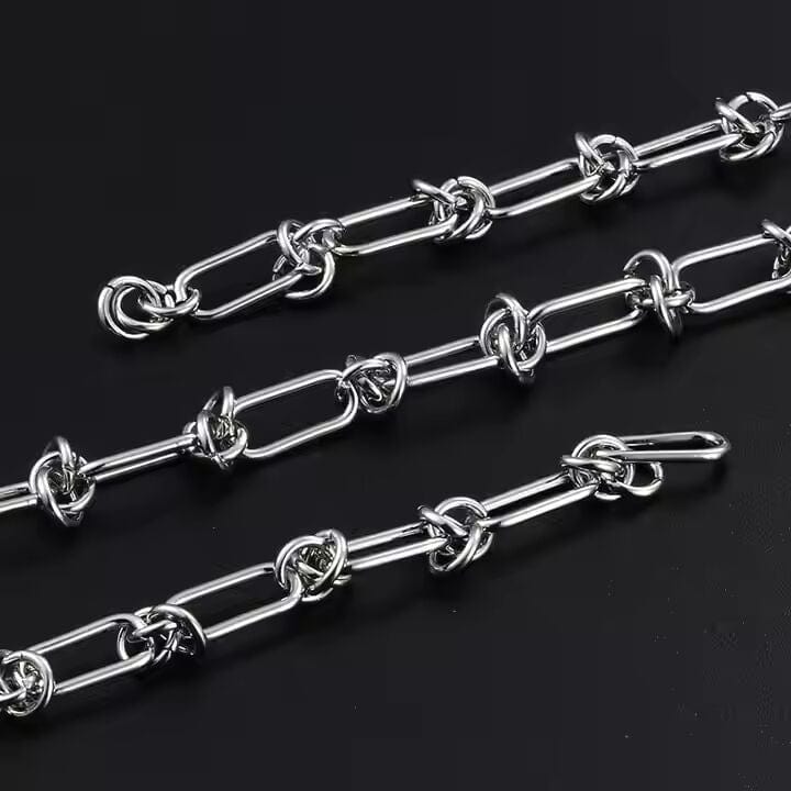 THE MEN THING Chain LINEO - 7mm Chain Pure Stainless Steel 23inch for Men & Boys