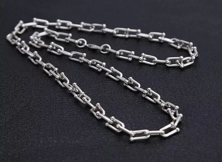 THE MEN THING Chain MYST LOCK - 8mm Chain Pure Stainless Steel 23inch for Men & Boys