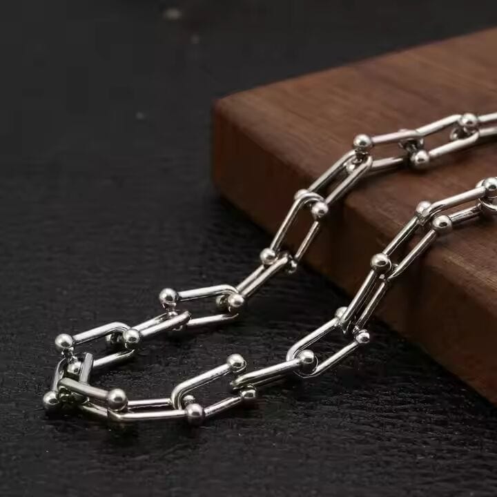 THE MEN THING Chain MYST LOCK - 8mm Chain Pure Stainless Steel 23inch for Men & Boys