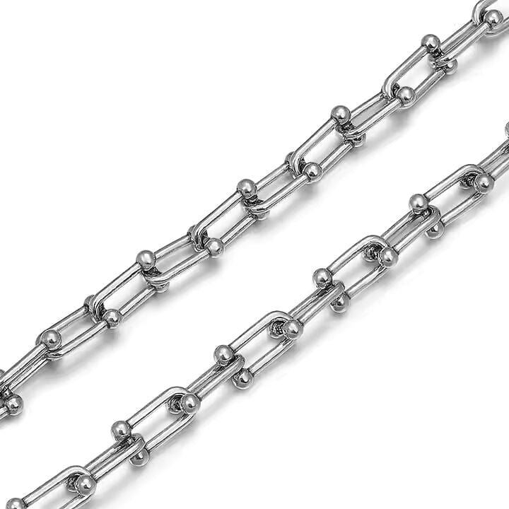 THE MEN THING Chain MYST LOCK - 8mm Chain Pure Stainless Steel 23inch for Men & Boys