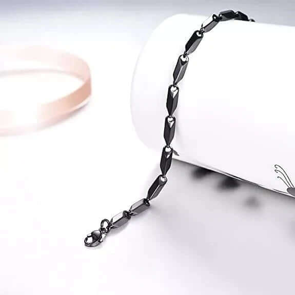 THE MEN THING Chain RICE CHAIN BLACK - Stainless Steel 24inch Chain