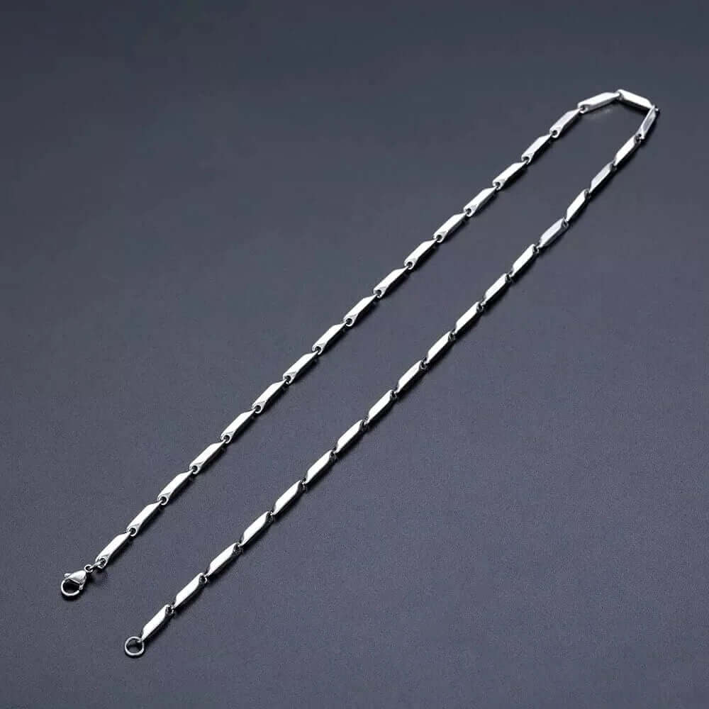 THE MEN THING Chain RICE CHAIN - Pure Stainless Steel 24inch - European Trending Style - Necklace for Men & Boy