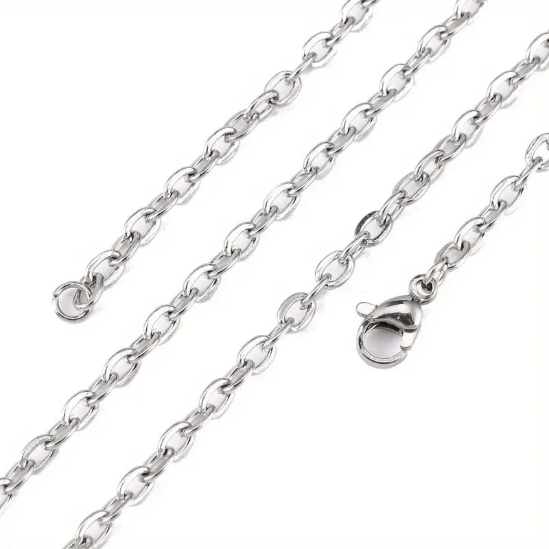 THE MEN THING Chain SAVIEN - 7mm Chain Pure Stainless Steel 23inch for Men & Boys