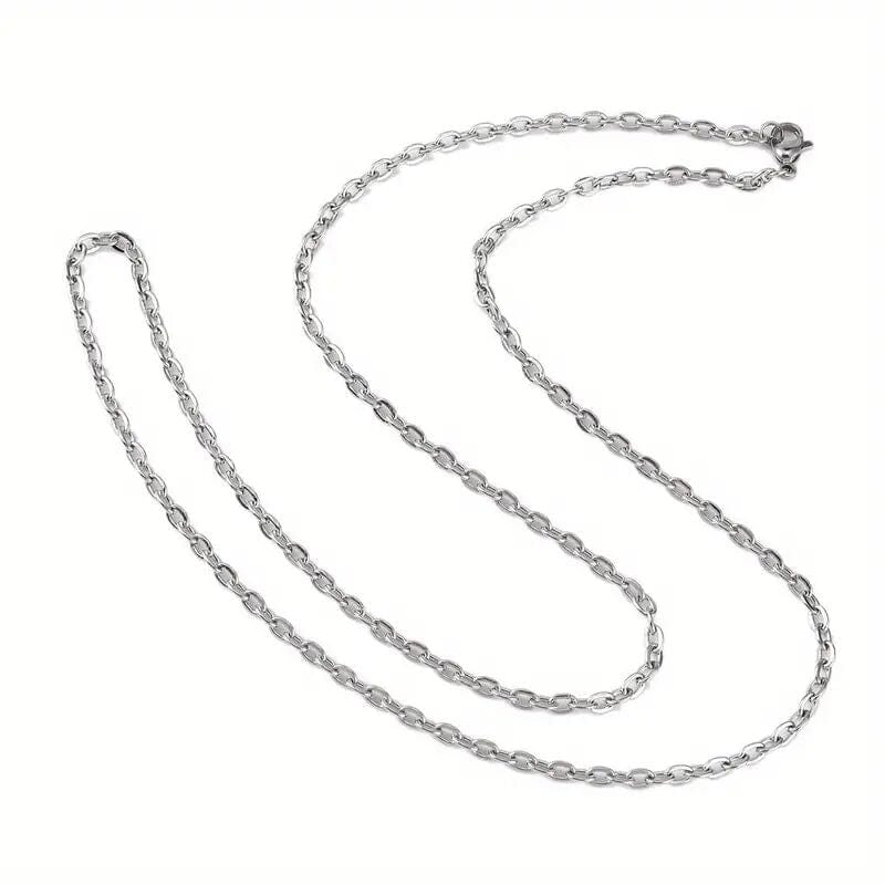 THE MEN THING Chain SAVIEN - 7mm Chain Pure Stainless Steel 23inch for Men & Boys