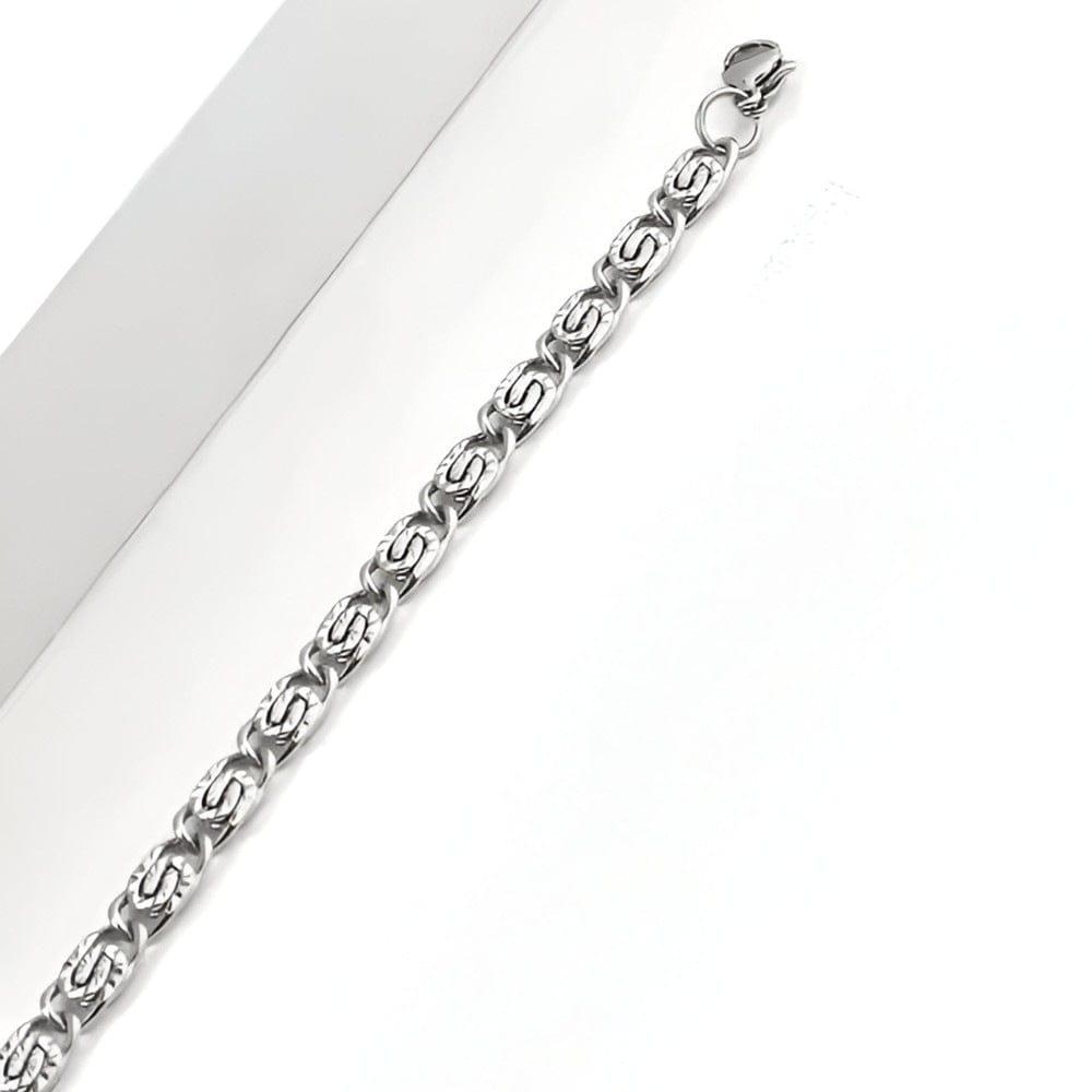 THE MEN THING Chain SCULPT LOOP - 5mm Chain Pure Stainless Steel 23inch for Men & Boys