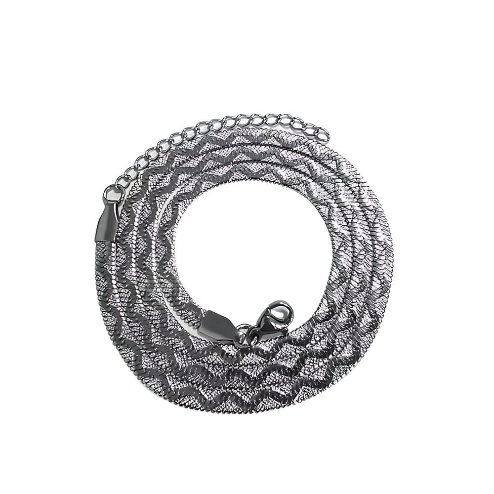 THE MEN THING Chain SNAKESKIN LUXE - 4mm Chain Pure Stainless Steel 21inch for Men & Boys