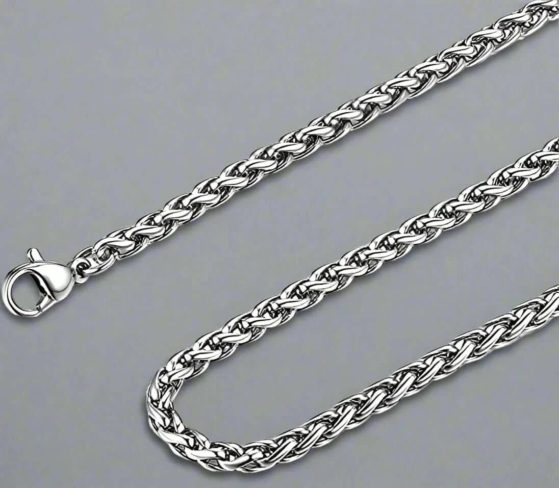 THE MEN THING Chain SPIGA CHAIN- 5mm Chain Stainless Steel 21.5inch for Men & Boys