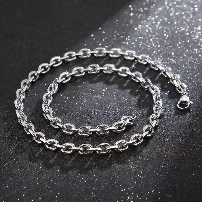 THE MEN THING Chain STEELO RING CHAIN - Chain Stainless Steel 24" inch Necklace for Men & Boy