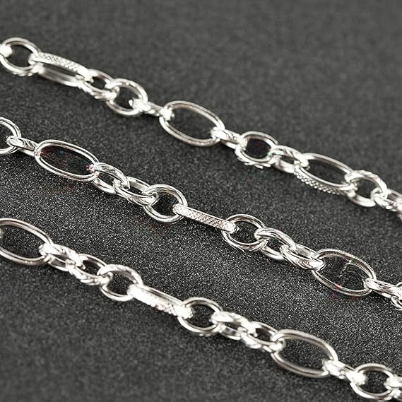 THE MEN THING Chain VALENRO - 7mm Chain Pure Stainless Steel 23inch for Men & Boys
