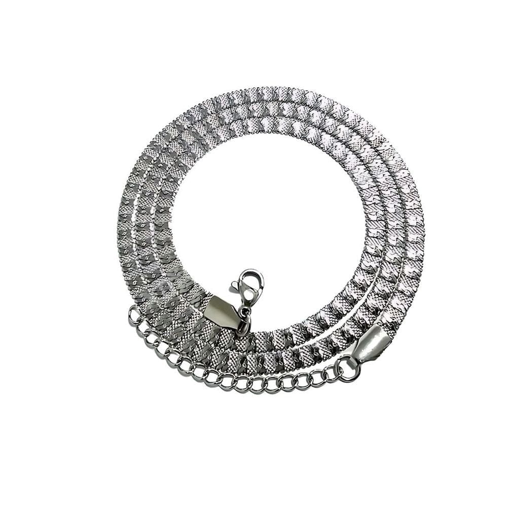 THE MEN THING Chain VELAR TWIST - 4mm Chain Pure Stainless Steel 21inch for Men & Boys