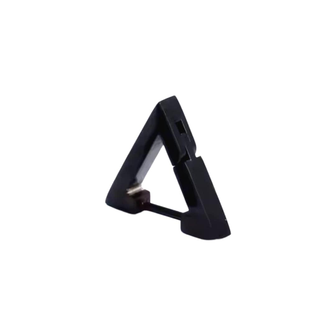 THE MEN THING Earring BLACK ATLAS - Pure Titanium Steel Hoop Earrings for Men & Boys (2pcs)