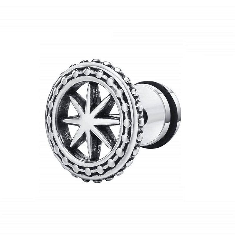 THE MEN THING Earring GALAXOR - 6mm Pure Titanium Steel Hoop Earrings for Men & Boys (2pcs)