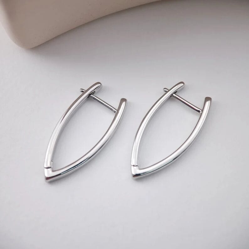 THE MEN THING Earring VOID ARC - 5mm Pure Titanium Steel Hoop Earrings for Men & Boys (2pcs)