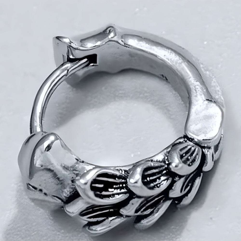 THE MEN THING Earring WRAITHLEAF - 10mm Titanium Steel Hoop Earrings for Men & Boys (2pcs)