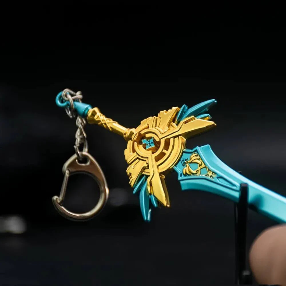 THE MEN THING KeyChains SKYBLADE - Genshin Impact Anime Keychain | Game Xiao Cosplay Alloy Weapon Keychain for Men & Boy