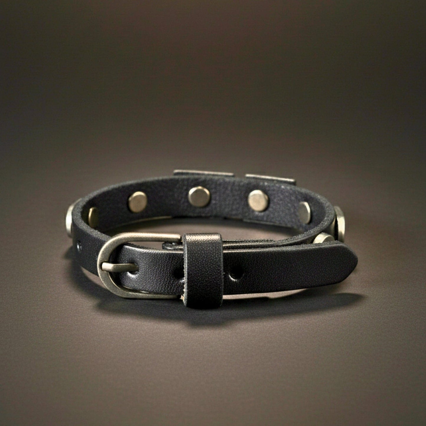 THE MEN THING Leather Bracelet DIESEL VALOR - 14mm Black Genuine Leather Adjustable Bracelet for Men & Boys (9.8 inch)