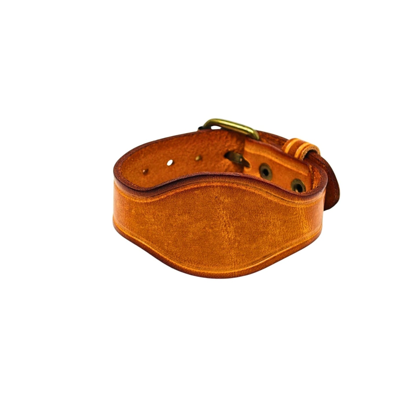 THE MEN THING Leather Bracelet TAVERNIX CUFF - 20mm Brown Genuine Leather Adjustable Bracelet for Men & Boys (9.5 inch)