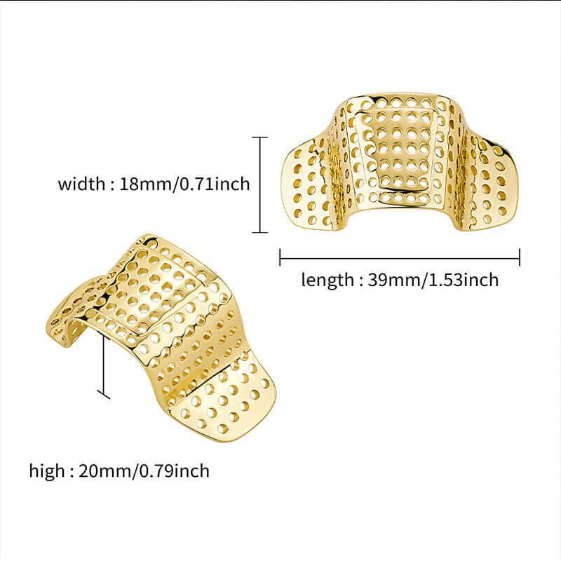THE MEN THING Nose & Ear Ring NOSE BAND-AID - Gold Toned Fashion Nasal Clip, Nightclub - No Holes Nose Clip, Nose Strip for Men and Boys (1 Pcs)