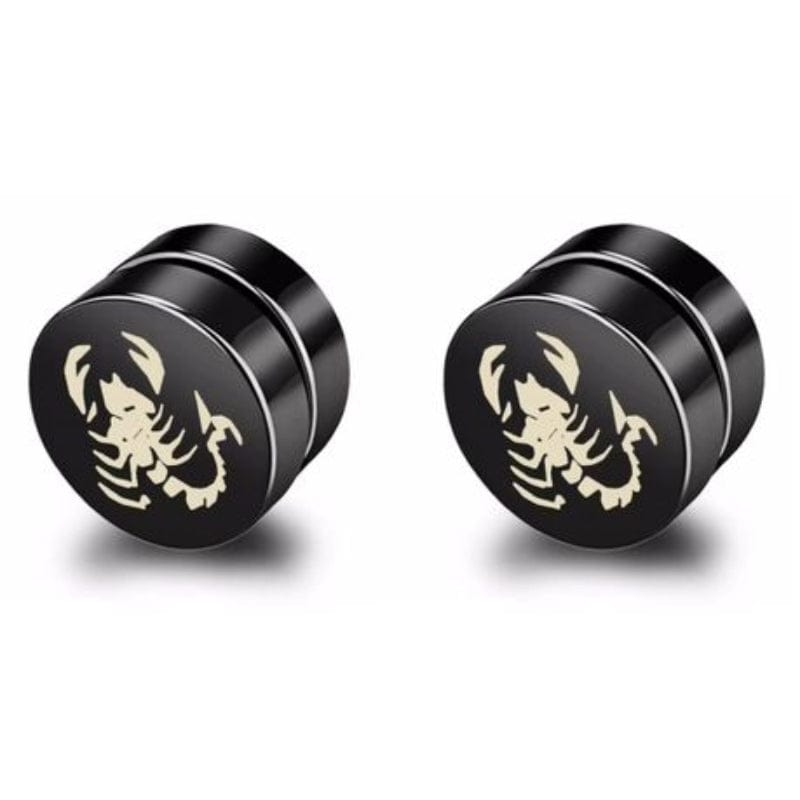 THE MEN THING Nose & Ear Ring Pair (Both Ears) AERO STING - Magnetic Non-Piercing Pure Titanium Steel Studs Earrings for Men & Boys (2 Pcs)