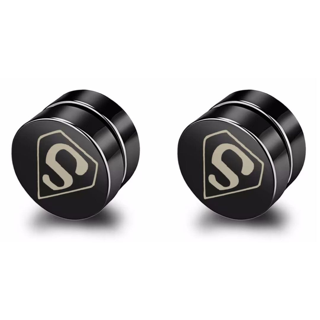 THE MEN THING Nose & Ear Ring Pair (Both Ears) KRYPTONIAN - Magnetic Non-Piercing Pure Titanium Steel Studs Earrings for Men & Boys (2 Pcs)