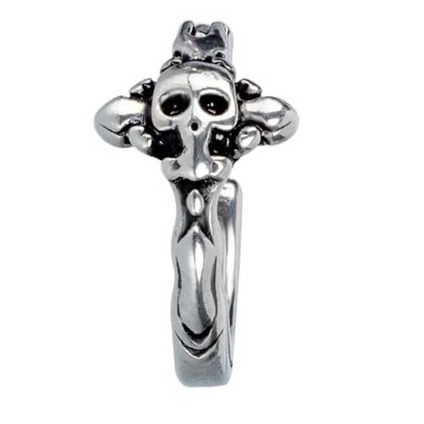 THE MEN THING Nose & Ear Ring Pair (Both Ears) SPECTER LINK - Titanium Steel Hoop Earrings for Men & Boys (2 Pcs)