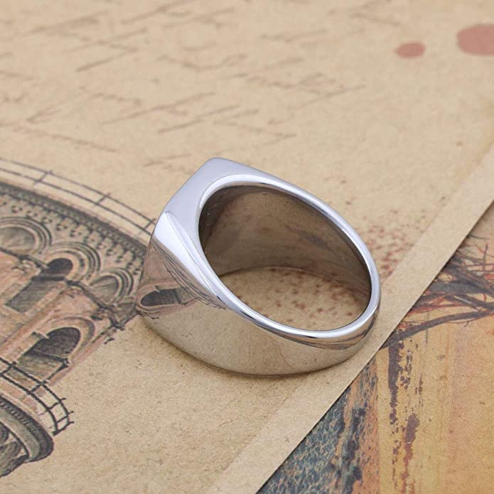 THE MEN THING Rings 7PROTECT - Titanium Steel Ring | The Seals of The Seven Archangels Protection for Mens (Size : 17, 20, 26)