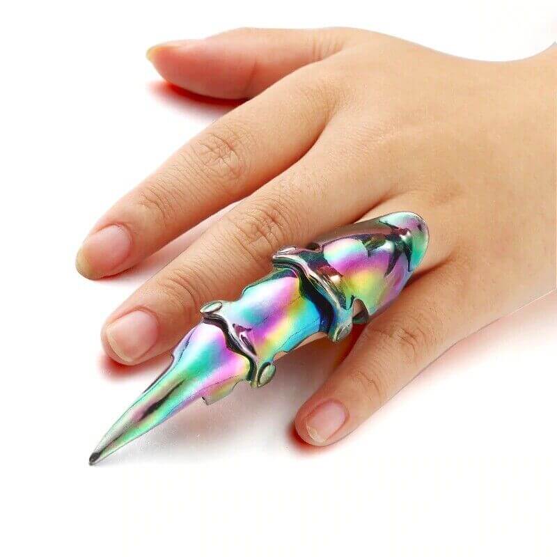 THE MEN THING Rings CHROMATIC - Adjustable Knuckle Joint Full Finger Ring for Men & Boys