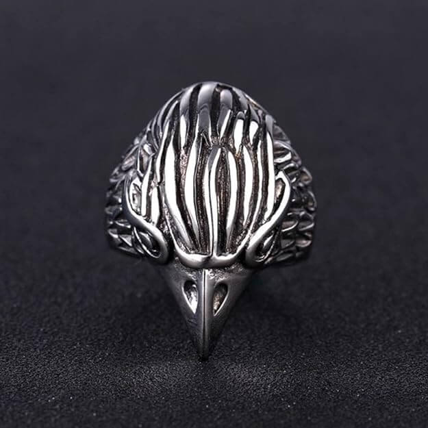 THE MEN THING Rings EAGLE HEAD - Titanium Steel Ring for Men