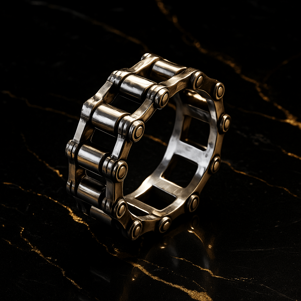 THE MEN THING Rings METARION RING - Pure Stainless Steel Men’s Steel-Plated Ring – Statement Luxury Jewelry (Size : 16-22-27)