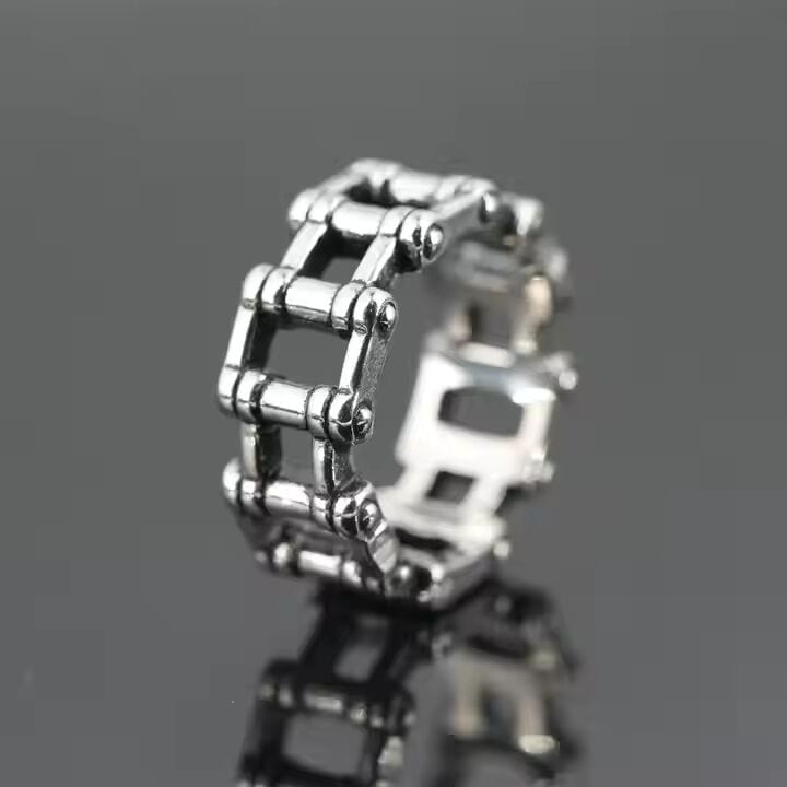 THE MEN THING Rings METARION RING - Pure Stainless Steel Men’s Steel-Plated Ring – Statement Luxury Jewelry (Size : 16-22-27)