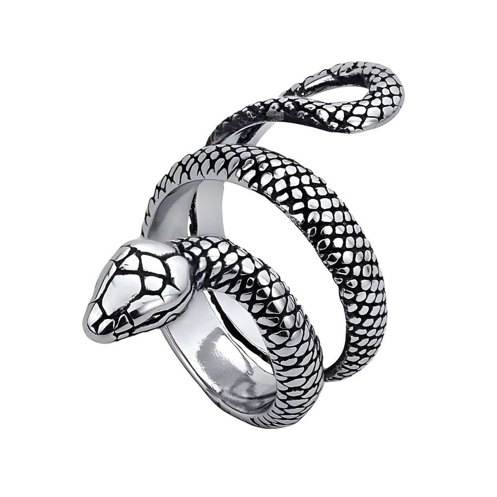 THE MEN THING Rings PYTHON - 10mm Pure Titanium Steel Ring for Men & Boys